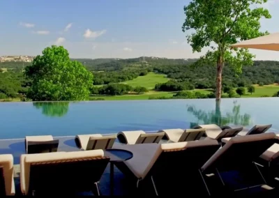 resort pool with inifinity edge