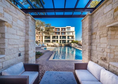 pool cabana at landmark grandview