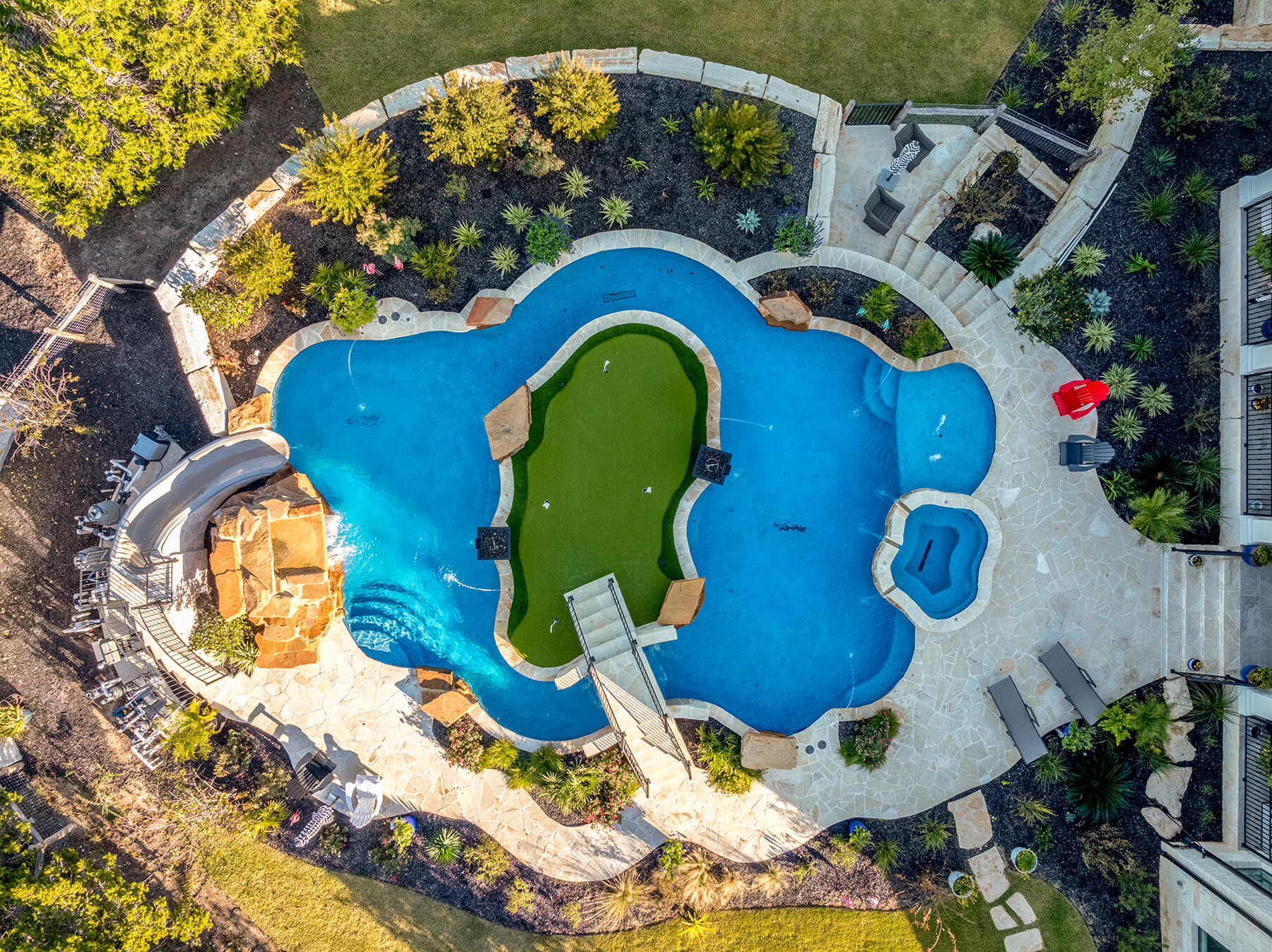 Aerial - 9 plunge pool by Keith Zars Pools