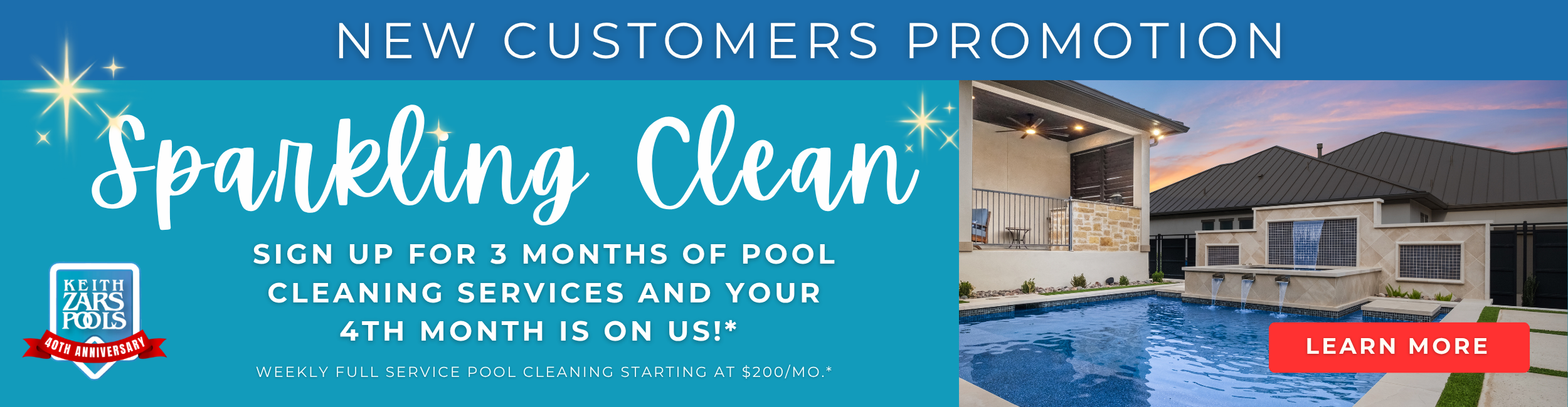 new pool cleaning promotion